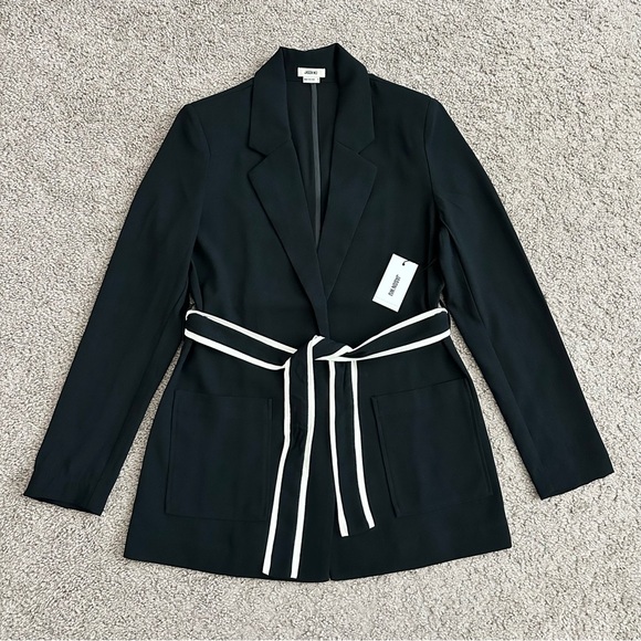 Jason Wu Jackets & Blazers - Jason Wu Blazer Womens Size S Black White Waist Tie